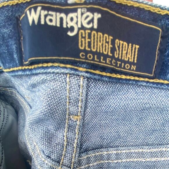 Wrangler George Strait Collection Jeans Men’s 29x34 Blue Straight Leg Denim - Picture 6 of 7